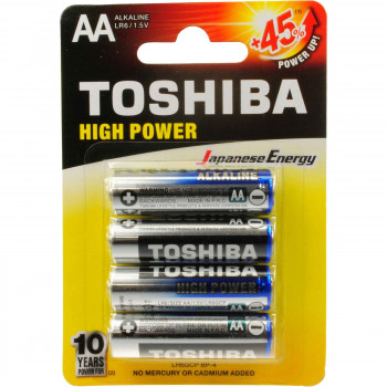 TOSHIBA ΜΠΑΤΑΡΙΕΣ HIGH POWER AA 4 ΤΕΜ.