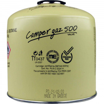 CAMPER GAS ΦΙΑΛΙΔΙΟ ΥΓΡΑΕΡΙΟΥ ΜΕ ΒΑΛΒΙΔΑ 500 ΓΡ.