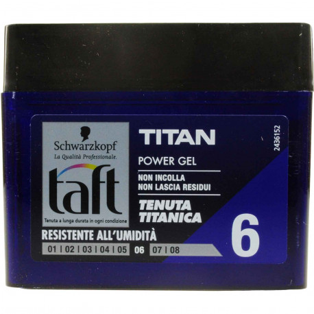 TAFT GEL TITAN NO.6  250 ML.