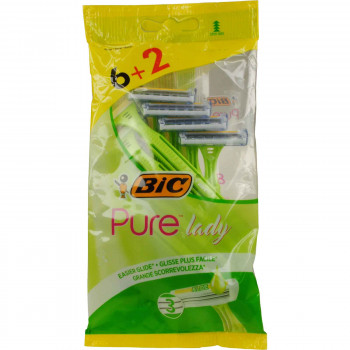 BIC PURE 3 LADY 6+2 ΔΩΡΟ 8 ΤΕΜ.