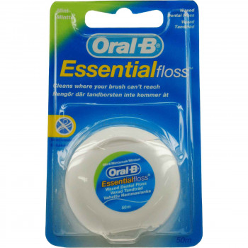 ORAL B ESSENTIAL ΟΔΟΝΤΙΚΟ ΝΗΜΑ 50 ΜΕΤ. 1 ΤΕΜ.