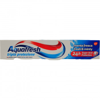 AQUAFRESH ΟΔΟΝΤΟΚΡΕΜΑ TRIPLE PROTECTION FRESH & MINTY 75 ML.