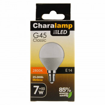 CHARALAMP LED E14 ΣΦΑΙΡΙΚΗ WARM 7W/50W