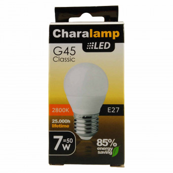 CHARALAMP LED E27 ΣΦΑΙΡΙΚΗ WARM 7W/50W